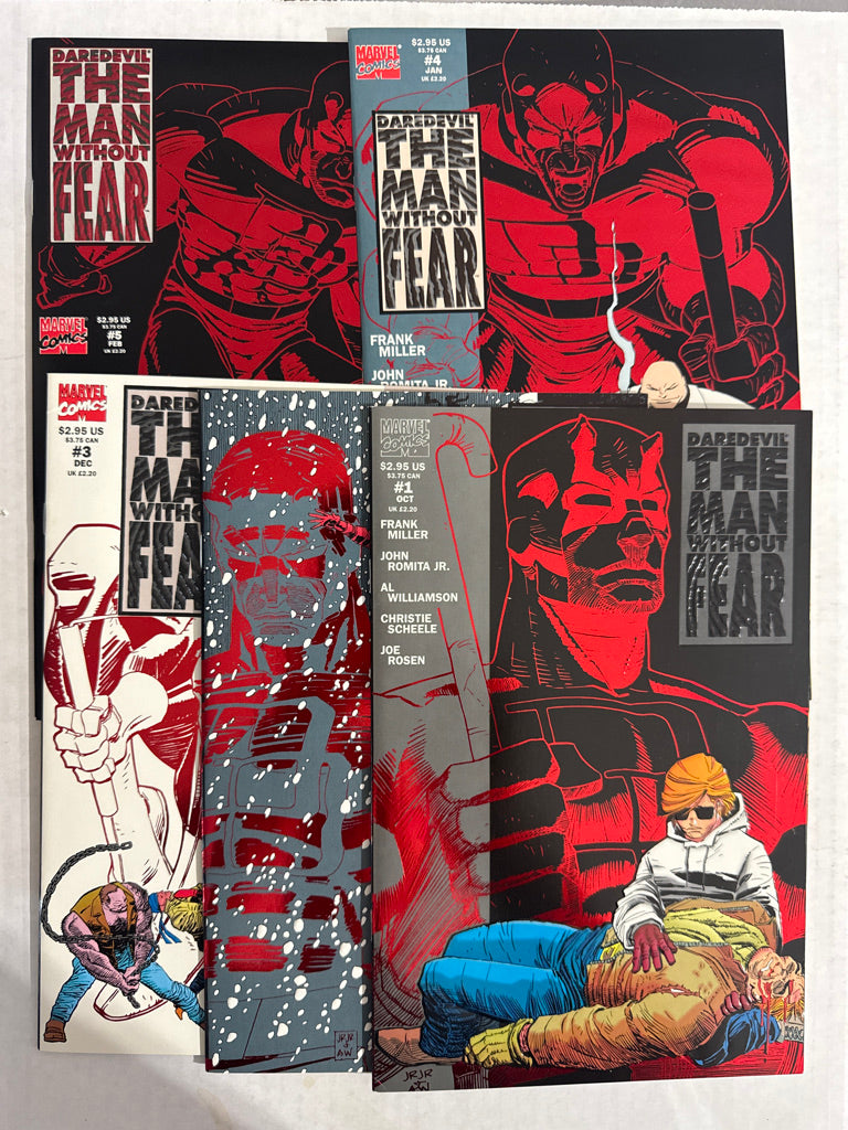 DAREDEVIL THE MAN WITHOUT FEAR #1-5 NM SET