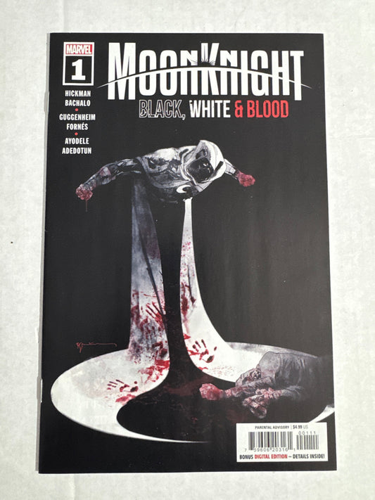 MOON KNIGHT BLACK WHITE & BLOOD #1 NM Bill Sienkiewicz Cover 1ST APPEARANCE