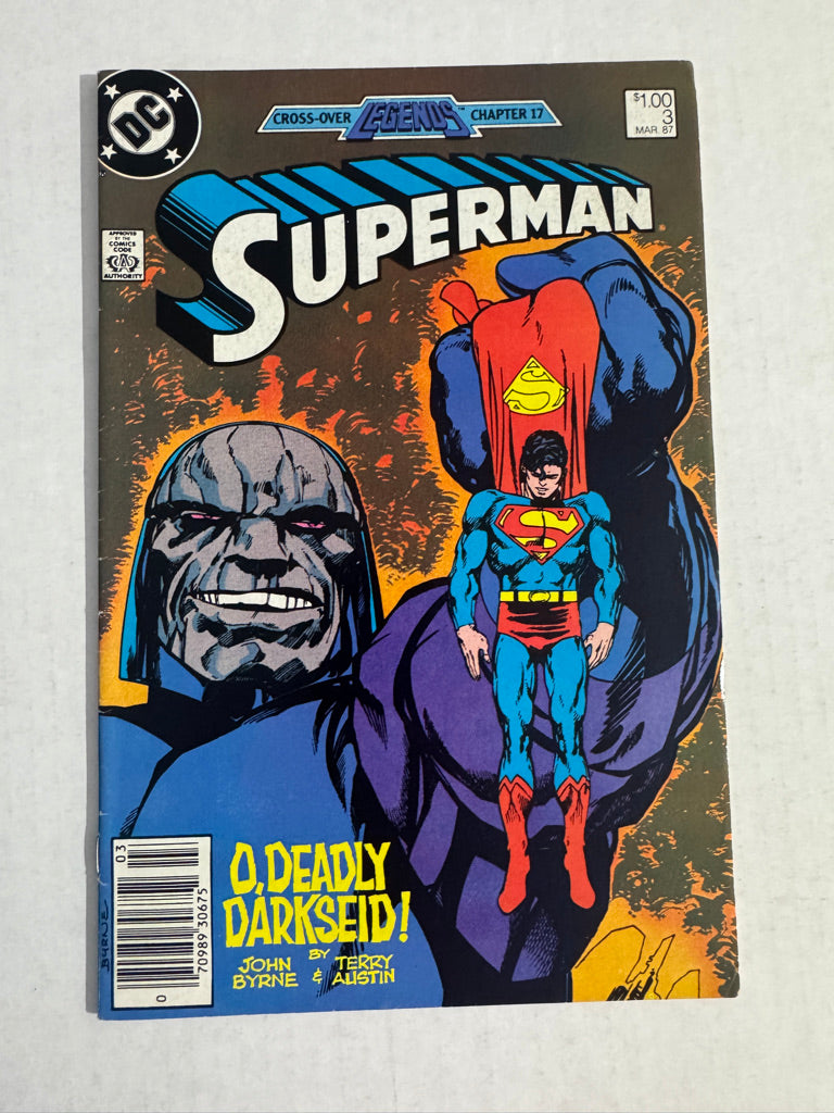 SUPERMAN #3 Vol 2 FN John Byrne Cover CANADIAN PRICE VARIANT