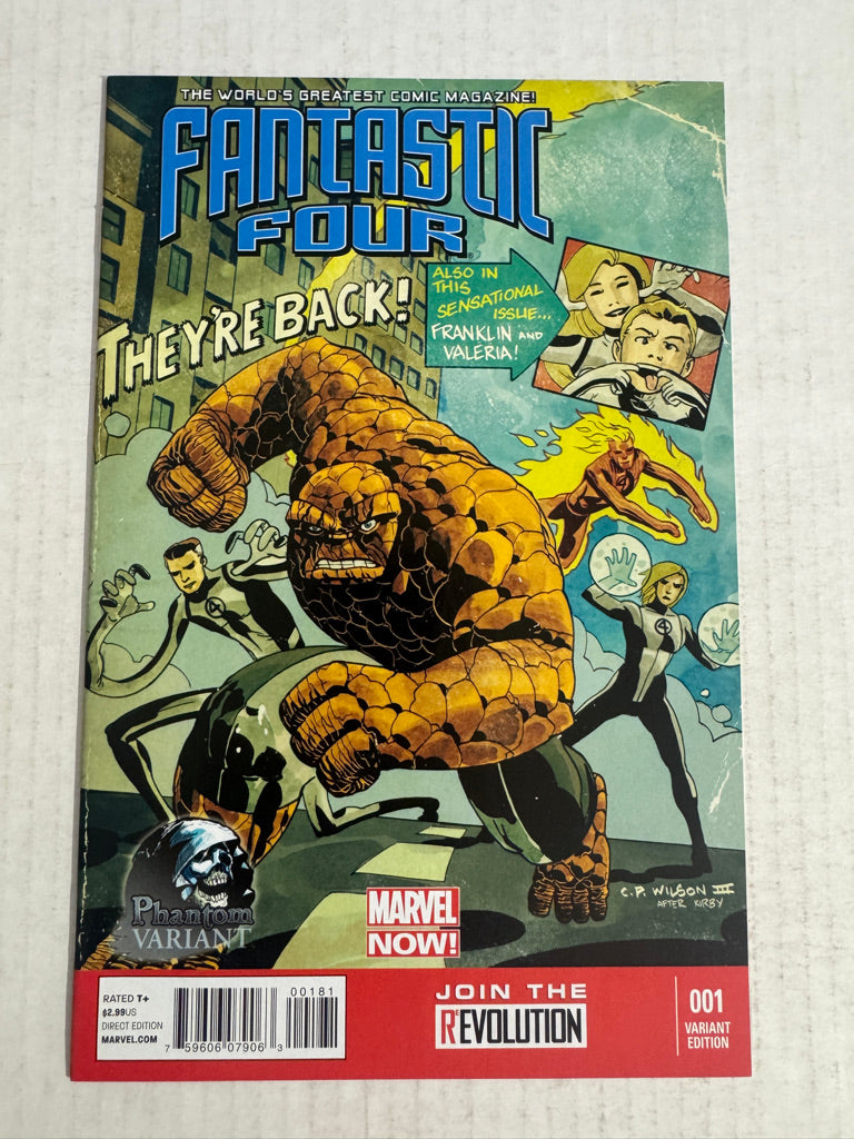 FANTASTIC FOUR #1 Vol 4 NM CP Wilson III Phantom Variant