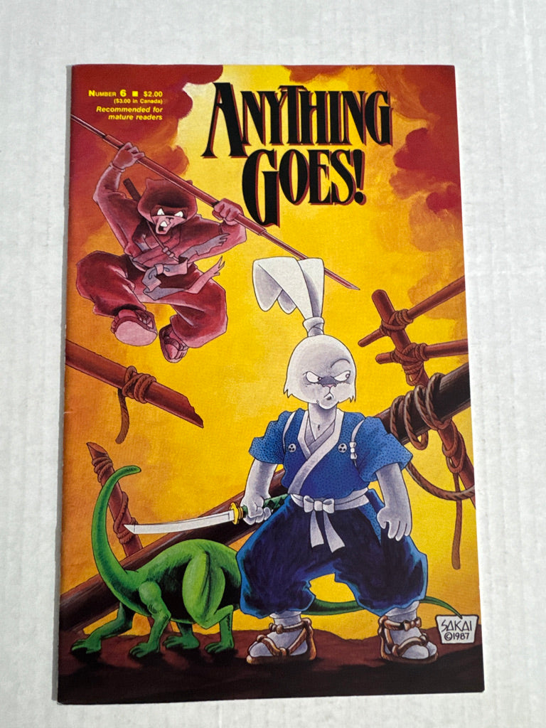 ANYTHING GOES #6 VF/NM Stan Sakai Usagi Yojimbo Cover