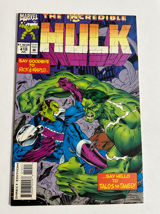 INCREDIBLE HULK #419 NM 1ST APPEARANCE