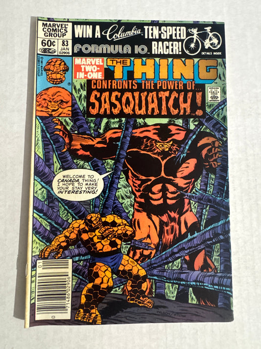 MARVEL TWO-IN-ONE #83 FN NEWSSTAND
