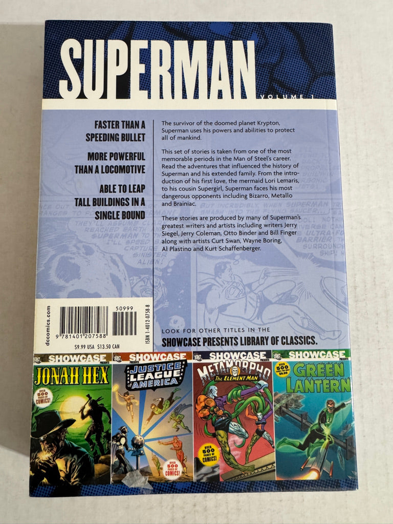 SHOWCASE PRESENTS SUPERMAN Vol 1 TPB VF/NM OOP
