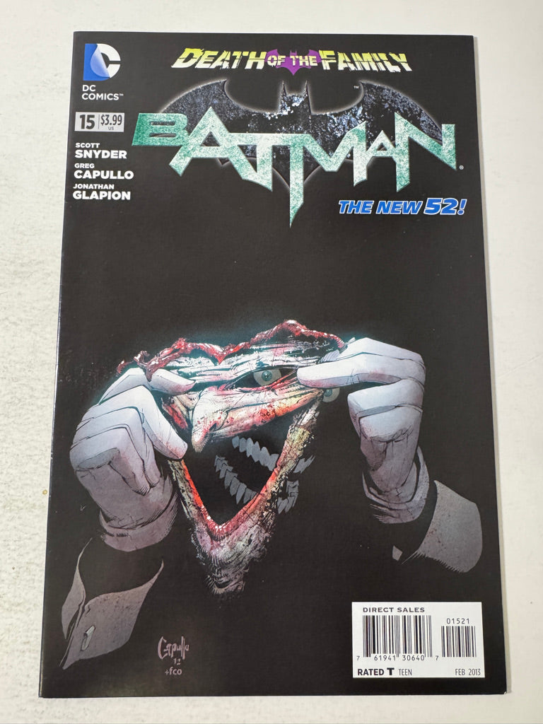 BATMAN #15 Vol 2 NM- 1:25 Greg Capullo Variant