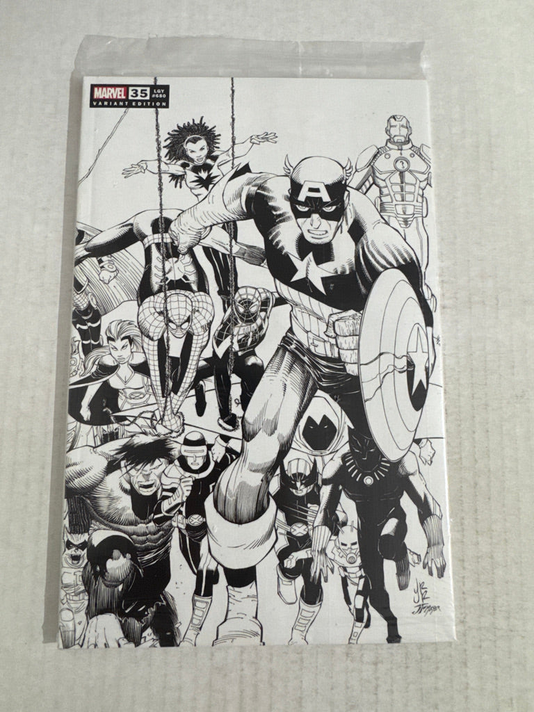 FANTASTIC FOUR #35 Vol 6 NM 1 PRE STORE B/W John Romita Jr Variant