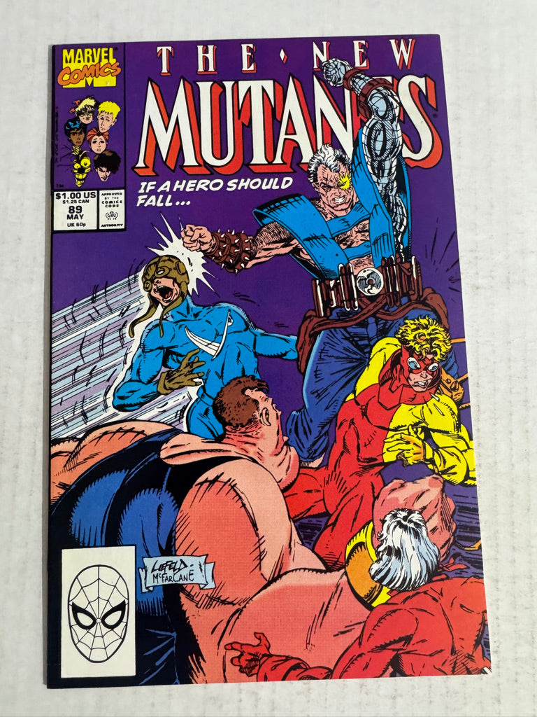 NEW MUTANTS #89 VF+ Rob Liefeld & Todd McFarlane Cover