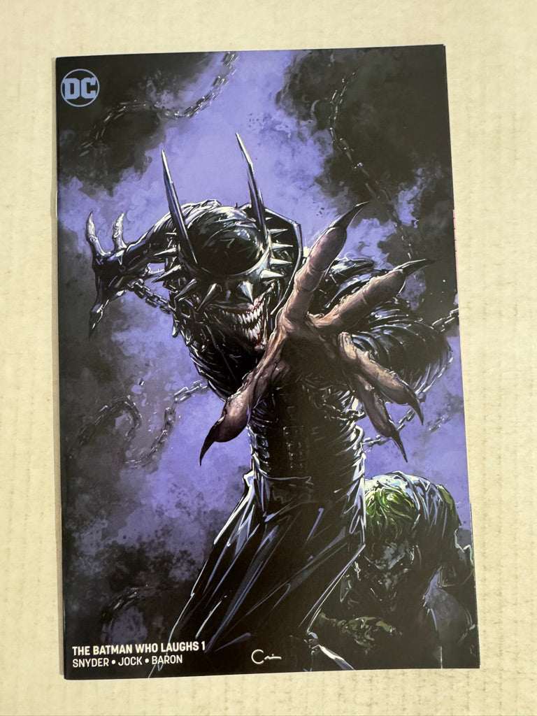 THE BATMAN WHO LAUGHS THE GRIM KNIGHT #1 NM Clayton Crain Store Exclusive B Variant