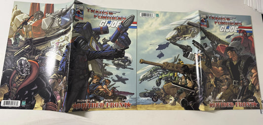 TRANSFORMERS GI JOE Divided Front #1 A & B Connecting Wrap Variant Set