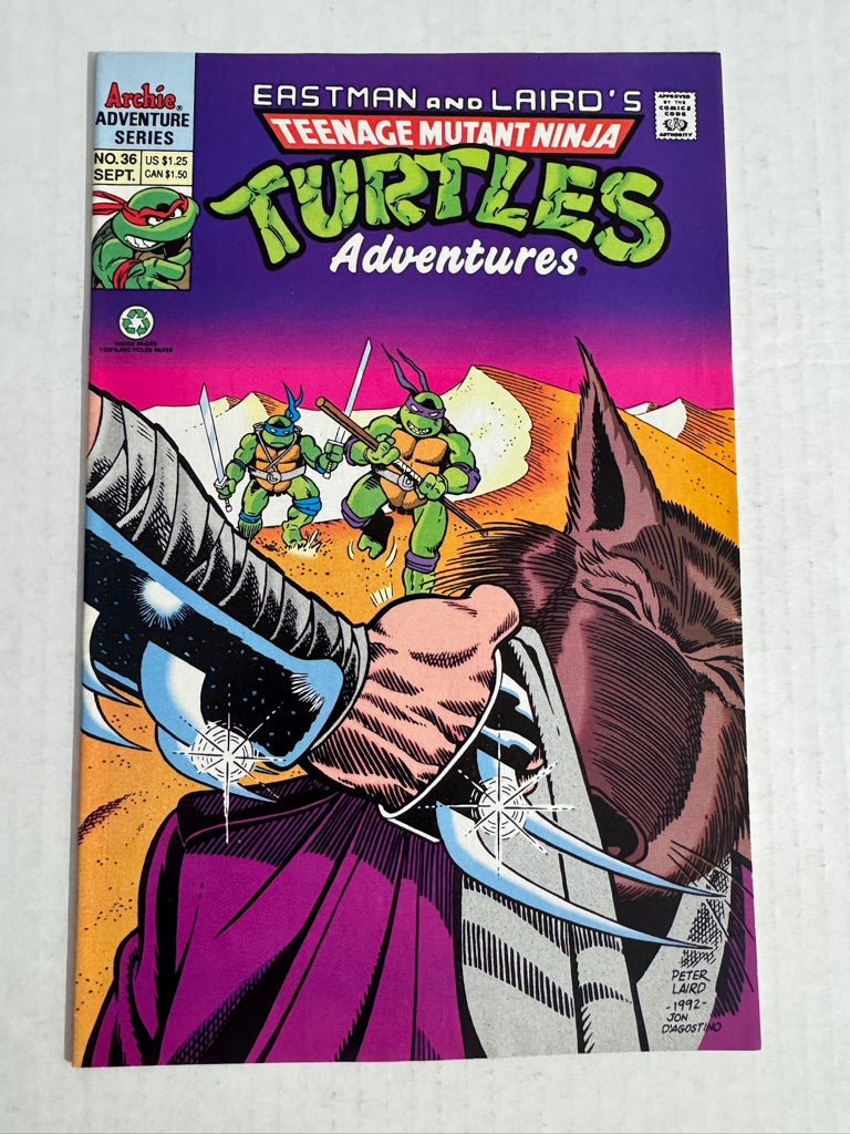 TEENAGE MUTANT NINJA TURTLES ADVENTURES #36 VF/NM