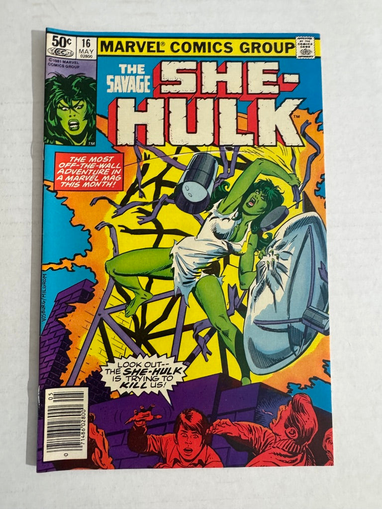 SAVAGE SHE-HULK #16 FN/VF NEWSSTAND