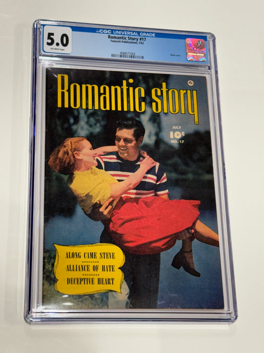 ROMANTIC STORY #17  CGC 5.0
