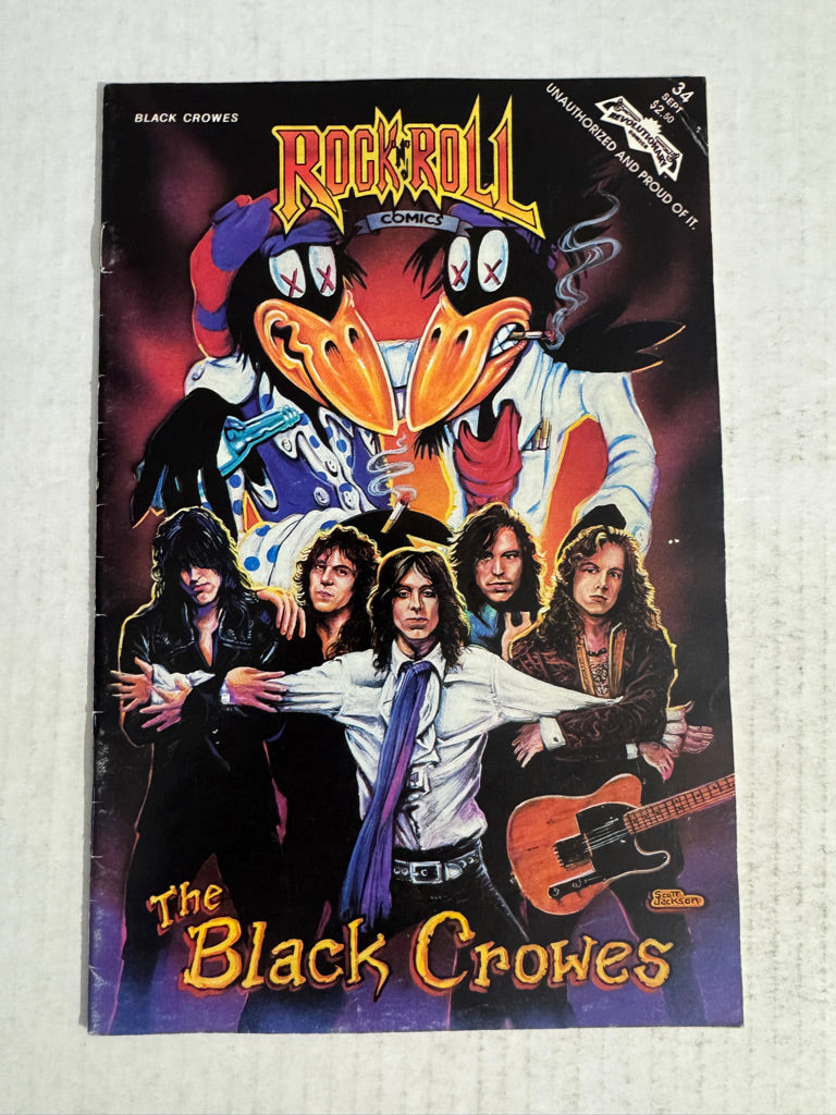 ROCK N ROLL COMICS #34 The Black Crowes VG