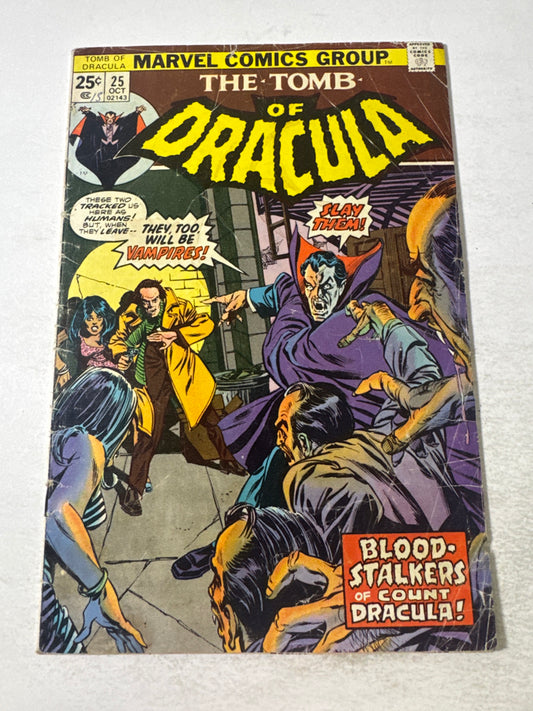 THE TOMB OF DRACULA #25 GD 1ST APPEARANCE