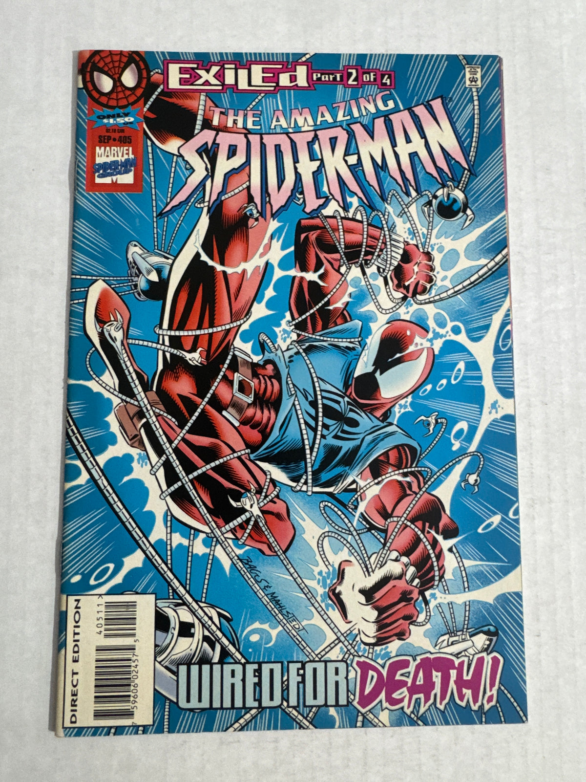 AMAZING SPIDER-MAN #405 VF+ Mark Bagley Cover