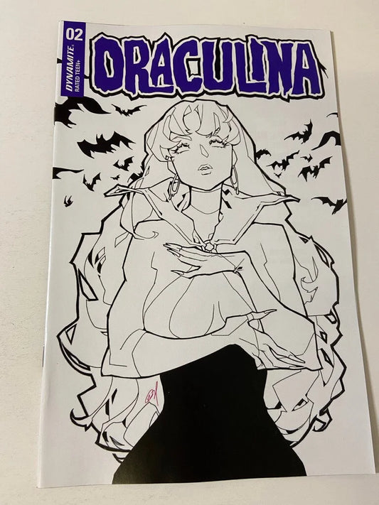 DRACULINA #2 NM 1:30 NM Rose Besch B/W Variant