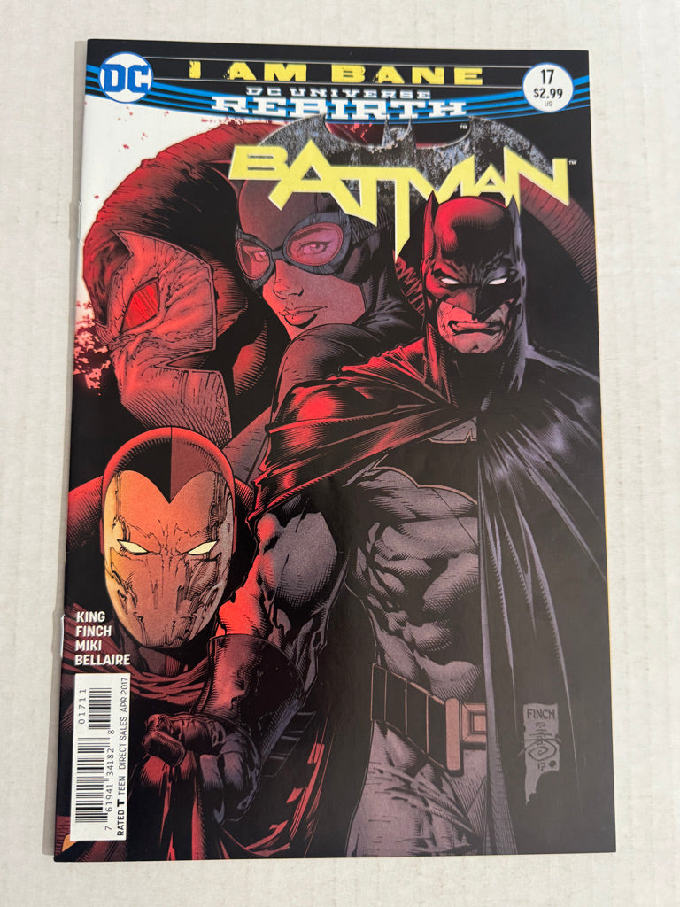 BATMAN #17 Vol 3 NM David Finch Cover