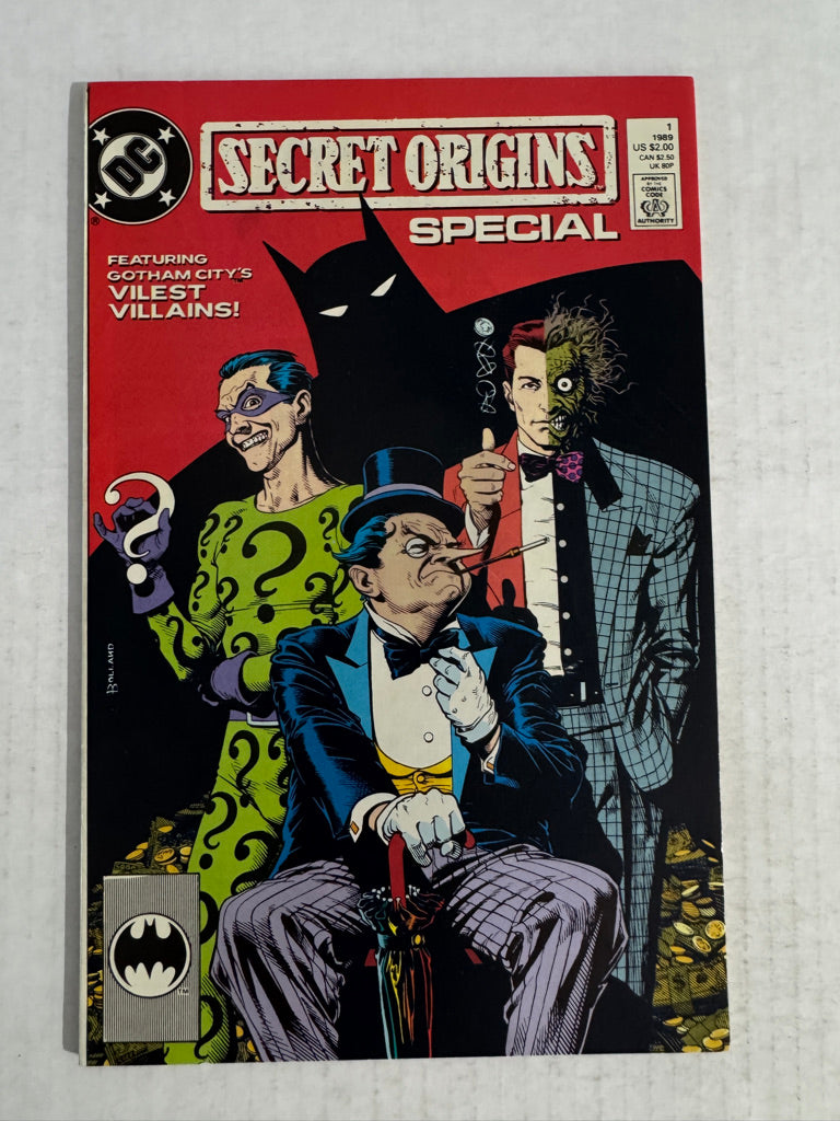 SECRET ORIGINS SPECIAL #1 VF/NM Brian Bolland Cover