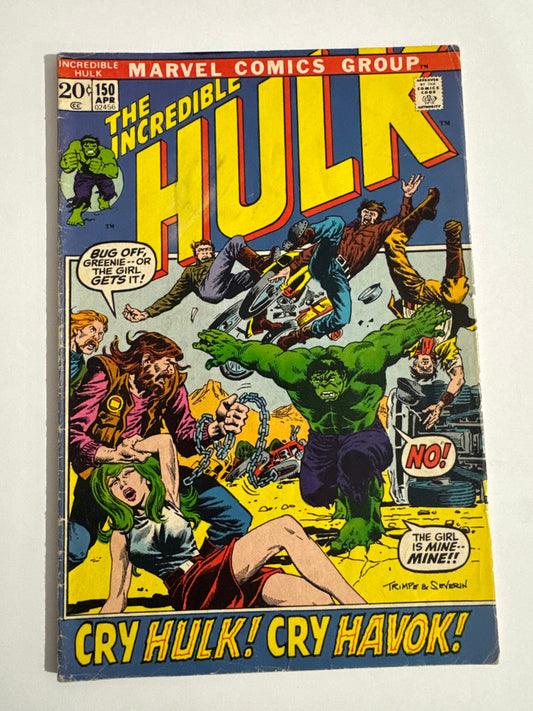 INCREDIBLE HULK #150 VG