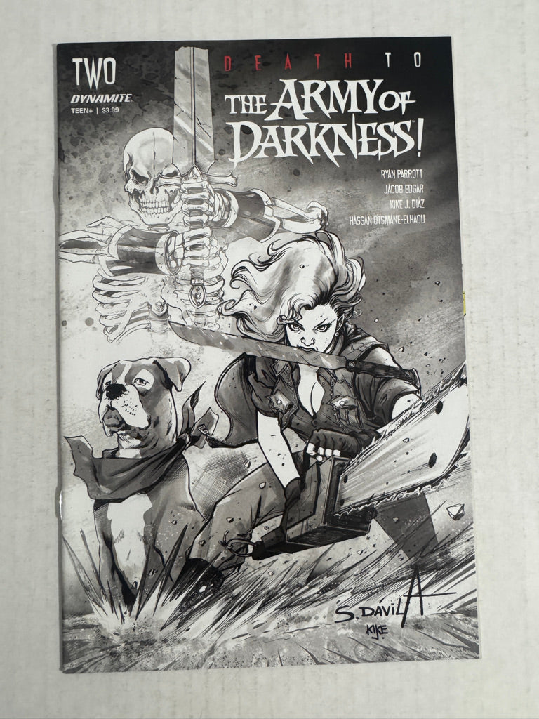 DEATH TO ARMY OF DARKNESS #2 NM 1:40 Davila B/W Variant