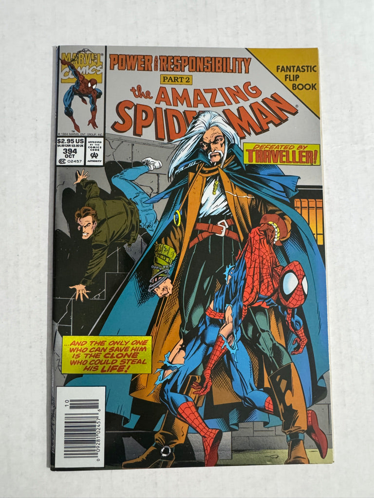 AMAZING SPIDER-MAN #394 NM- NEWSSTAND Foil Flip Book