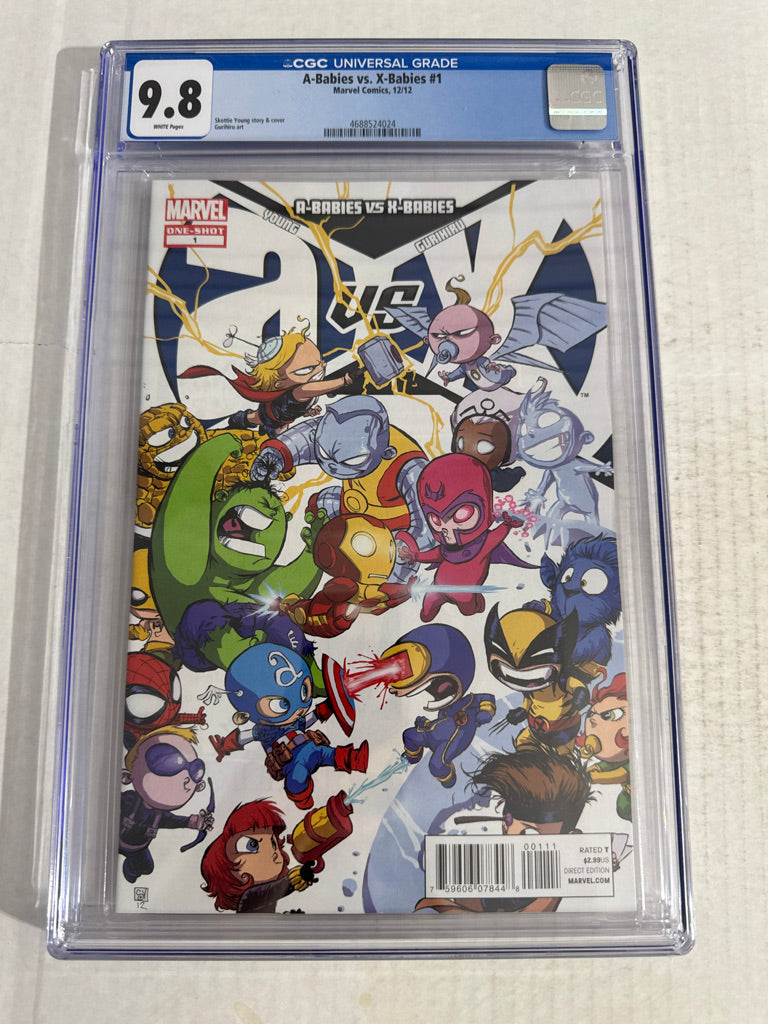 X-BABIES VS A-BABIES #1 9.8 CGC Skottie Young Cover