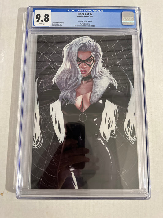 BLACK CAT #7 9.8 CGC 1:50 Virgin Adam Hughes Variant