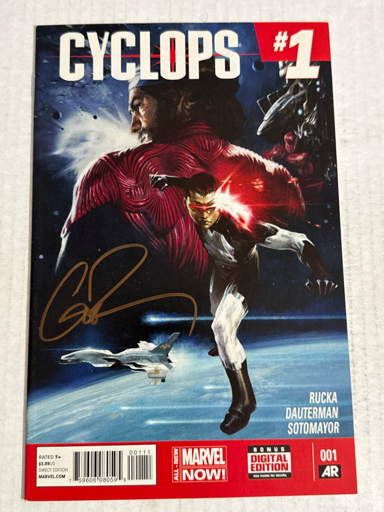 CYCLOPS #1 Vol 2 NM- Alexander Lozano Cover SIGNED by Greg Rucka