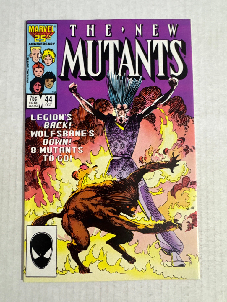 NEW MUTANTS #44 NM- Barry Windsor-Smith Cover