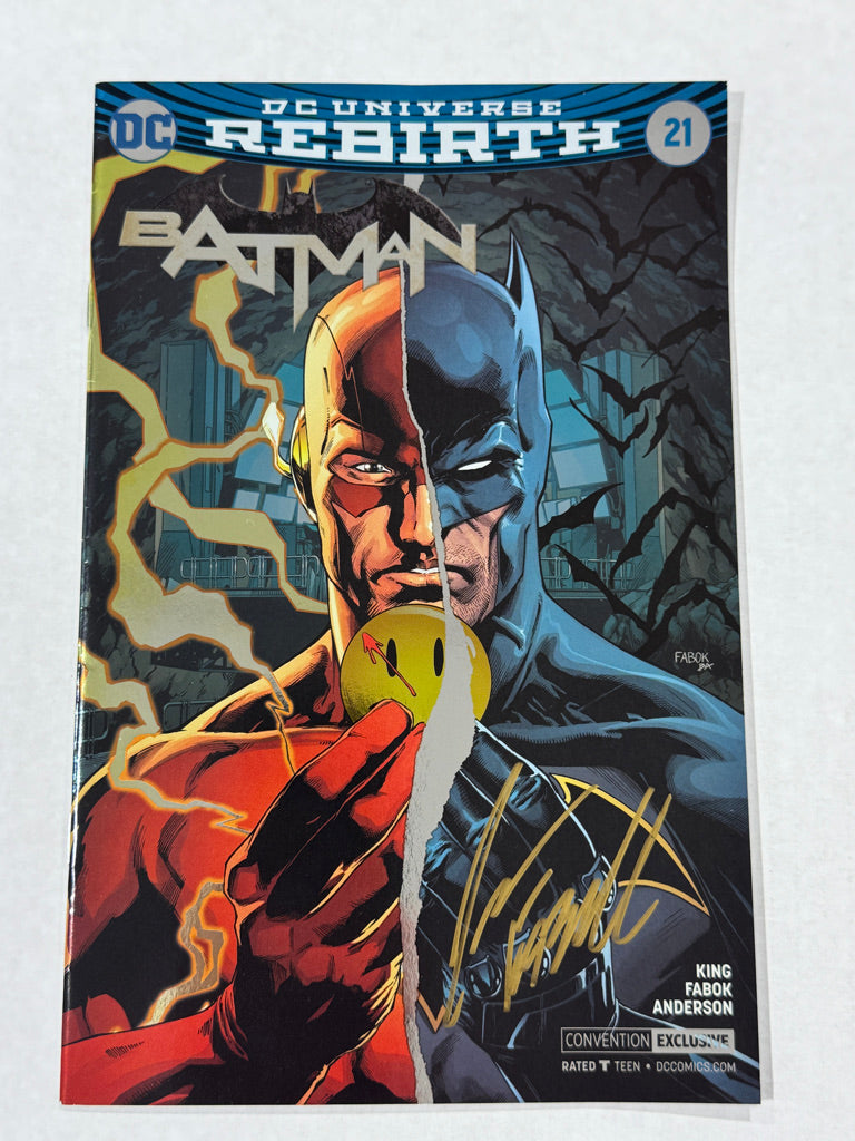BATMAN #21 Vol 3 VF Jason Fabok Convention Foil Variant SIGNED