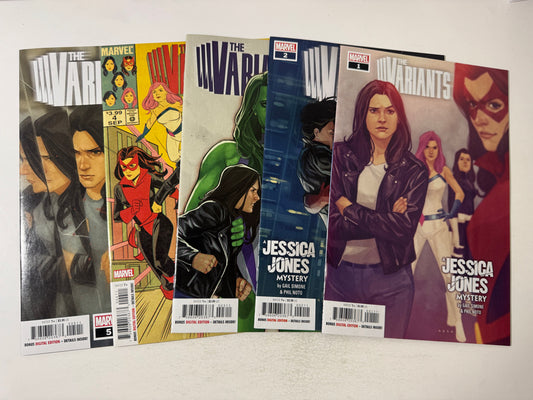 THE VARIANTS A Jessica Jones Mystery #1-5 NM Set