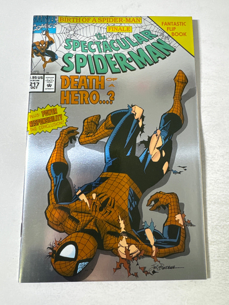 SPECTACULAR SPIDER-MAN #217 Foil Flip Book