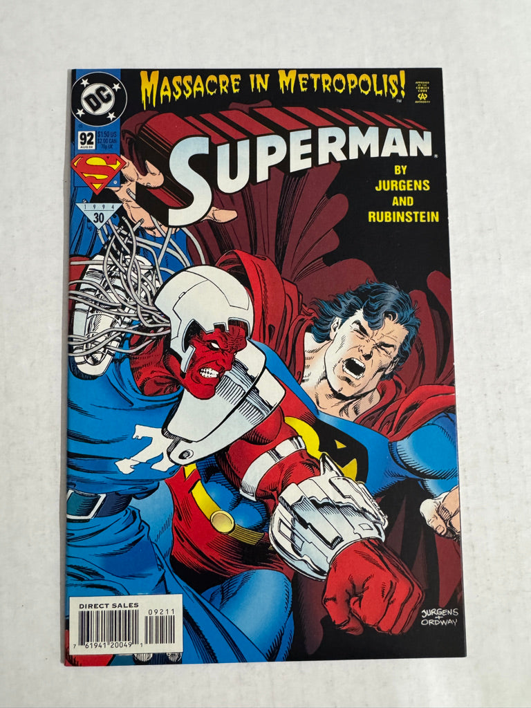 SUPERMAN #92 Vol 2 NM