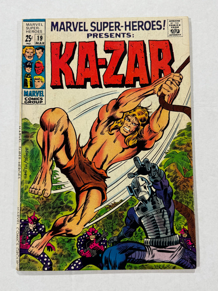 MARVEL SUPER-HEROES #19 FN Barry Windsor-Smith Cover