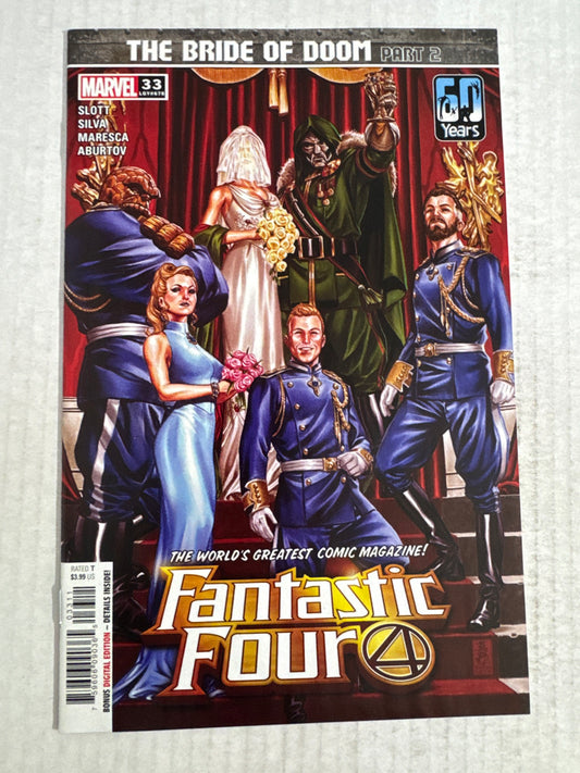 FANTASTIC FOUR #33 Vol 6 NM Mark Brooks Cover