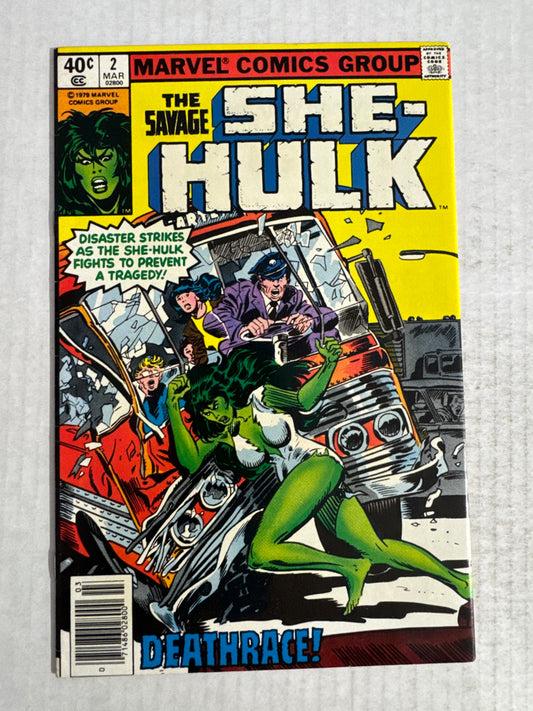 SAVAGE SHE-HULK #2 VF NEWSSTAND