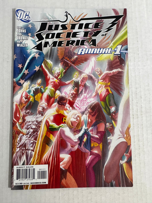 JUSTICE SOCIETY OF AMERICA ANNUAL 2008 #1 Alex Ross Cover