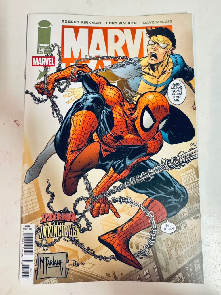 MARVEL TEAM-UP #14 Vol 3 NM Facsimile Todd McFarlane Variant