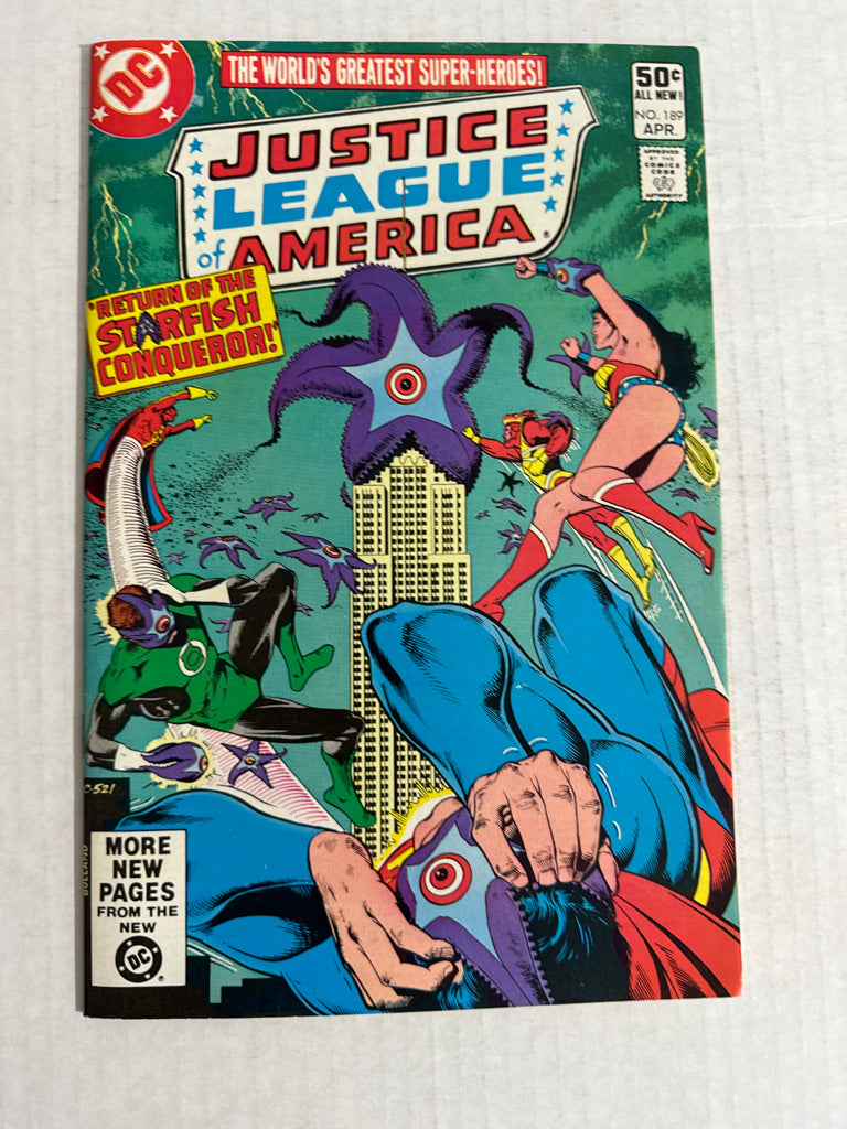 JUSTICE LEAGUE OF AMERICA #189 VF/NM Brian Bolland Cover