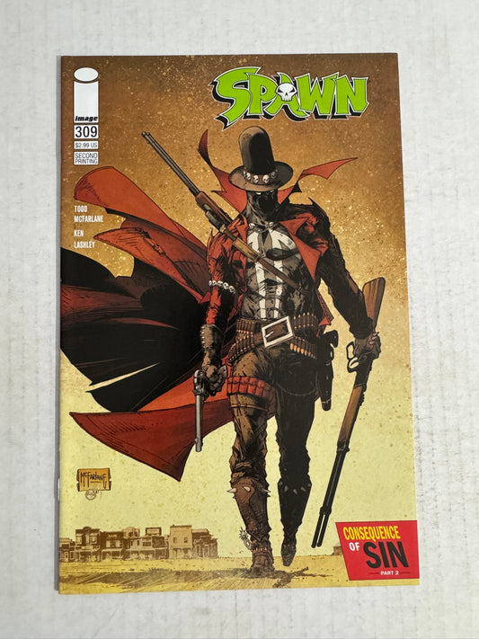 SPAWN #309 NM 2nd Print Todd McFarlane Variant 1ST APPEARANCE