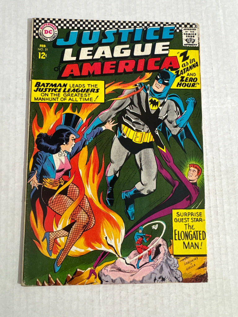 JUSTICE LEAGUE OF AMERICA #51 VG+ 1ST APPEARANCE