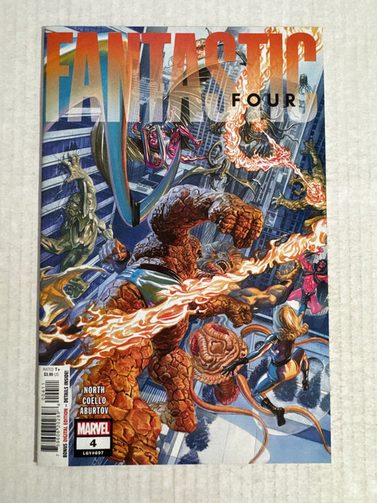 FANTASTIC FOUR #4 Vol 7 NM- Alex Ross Cover