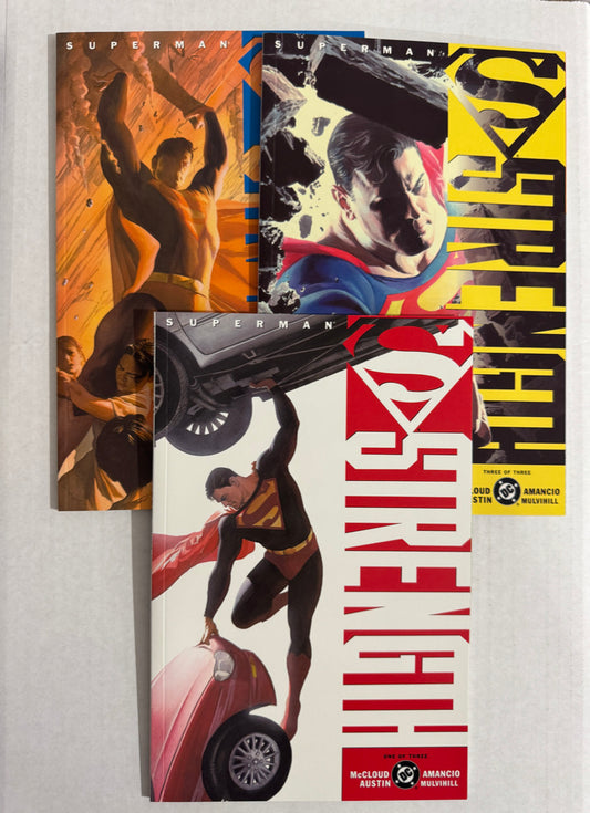 SUPERMAN STREGNTH #1-3 NM Alex Ross Cove SET