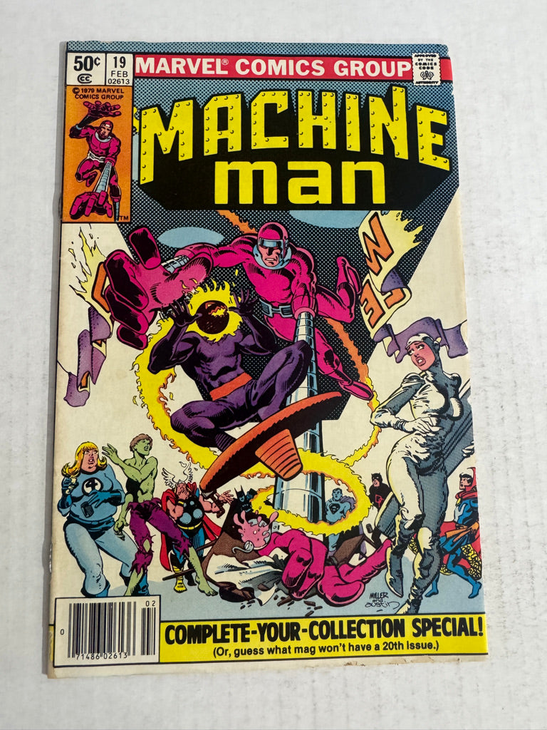 MACHINE MAN #19 GD/VG Frank Miller Cover 1ST APPEARANCE