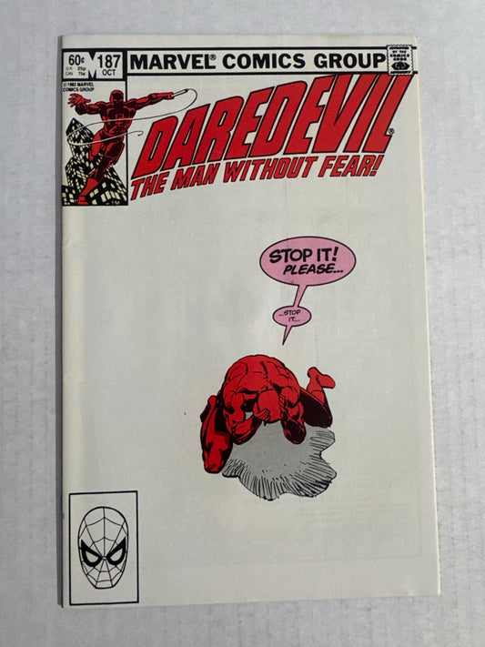 DAREDEVIL #187 NM- Frank Miller Cover