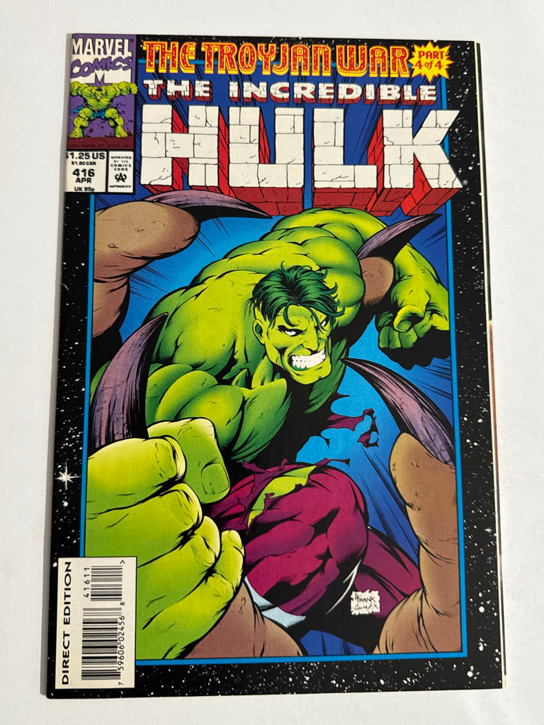INCREDIBLE HULK #416 Gary Frank Cover