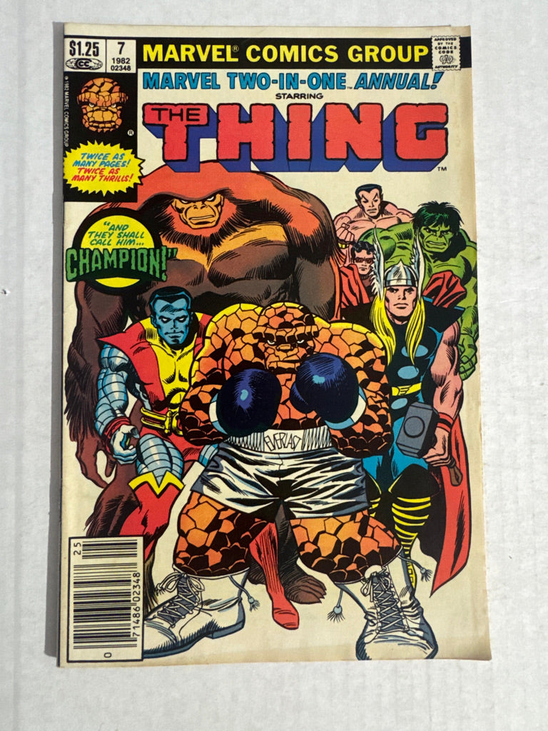 MARVEL TWO-IN-ONE ANNUAL #7 VG+ CANADIAN PRICE VARIANT 1ST APPEARANCE