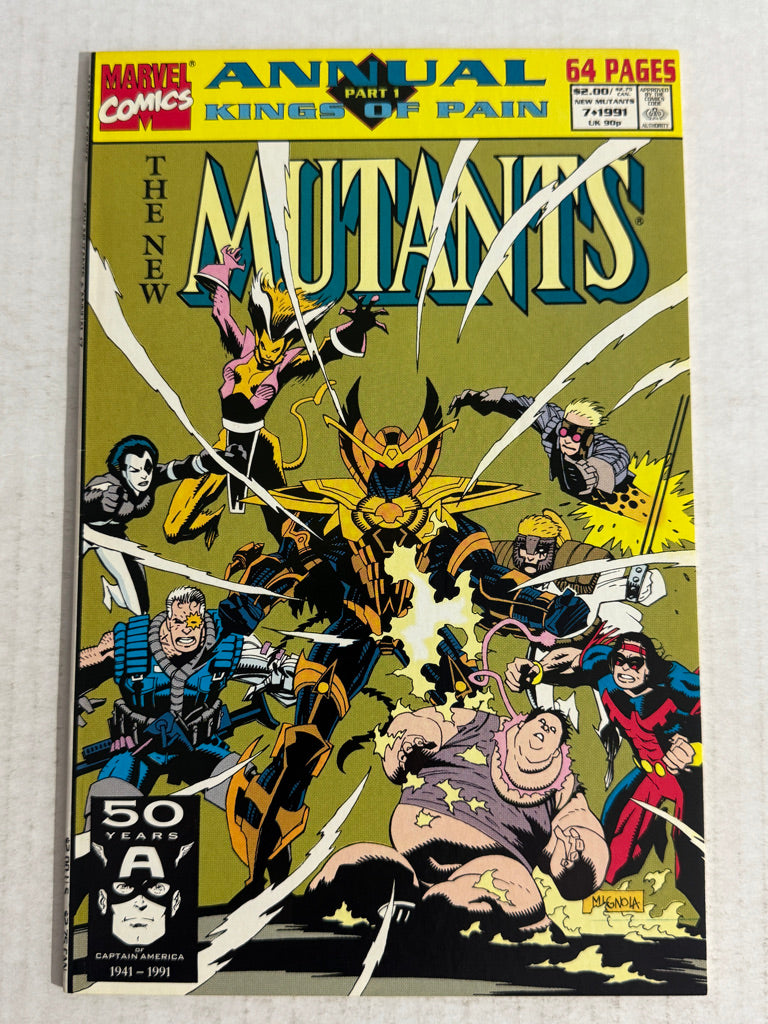 NEW MUTANTS ANNUAL #7 1991 Mike Mignola Cover