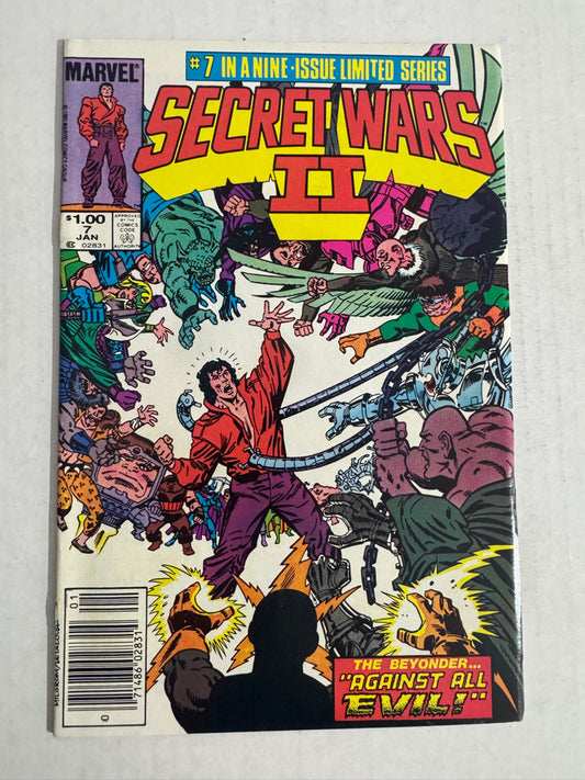 SECRET WARS II #7 NM CANADIAN PRICE VARIANT