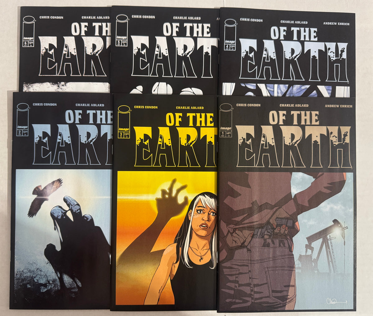 OF THE EARTH #1-6 NM Charlie Adlard Cover SET